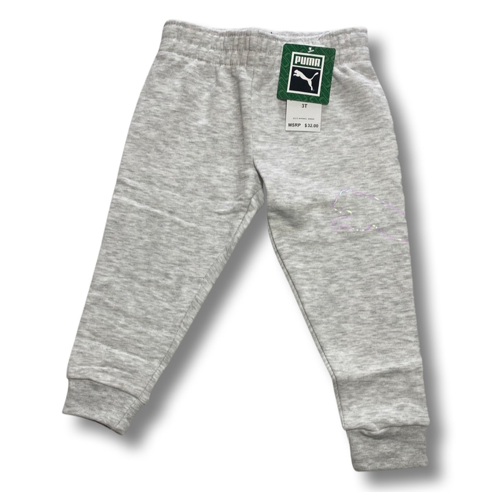 NWT Girls Puma Joggers - Heather Gray - Size 3T